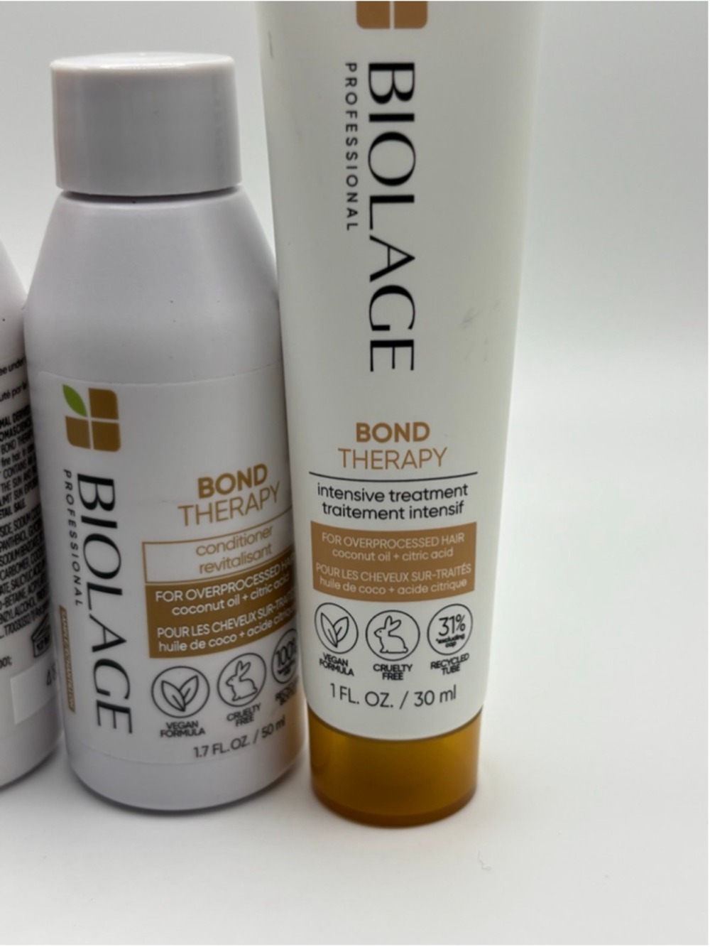Biolage Bond Therapy Travel Set Shampoo Conditioner Treatment 3pc New - Picture 5 of 5